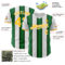 Custom White Gold-Green Gradient Vertical Stripe Argentina Style Authentic Baseball Jersey