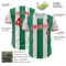 Custom White Red-Kelly Green Gradient Vertical Stripe Argentina Style Authentic Baseball Jersey