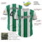Custom White Black-Kelly Green Gradient Vertical Stripe Argentina Style Authentic Baseball Jersey