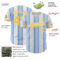 Custom White Gold-Light Blue Gradient Vertical Stripe Argentina Style Authentic Baseball Jersey
