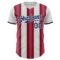 Custom White Navy-Crimson Gradient Vertical Stripe Argentina Style Authentic Baseball Jersey