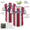 Custom White Navy-Crimson Gradient Vertical Stripe Argentina Style Authentic Baseball Jersey