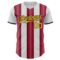 Custom White Gold Crimson-Navy Gradient Vertical Stripe Argentina Style Authentic Baseball Jersey
