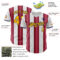 Custom White Gold Crimson-Navy Gradient Vertical Stripe Argentina Style Authentic Baseball Jersey