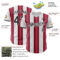 Custom White Black-Crimson Gradient Vertical Stripe Argentina Style Authentic Baseball Jersey