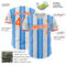 Custom White Orange-Electric Blue Gradient Vertical Stripe Argentina Style Authentic Baseball Jersey