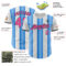Custom White Pink Electric Blue-Black Gradient Vertical Stripe Argentina Style Authentic Baseball Jersey