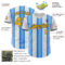 Custom White Gold Electric Blue-Black Gradient Vertical Stripe Argentina Style Authentic Baseball Jersey