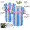Custom White Pink-Electric Blue Gradient Vertical Stripe Argentina Style Authentic Baseball Jersey