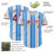 Custom White Crimson-Electric Blue Gradient Vertical Stripe Argentina Style Authentic Baseball Jersey