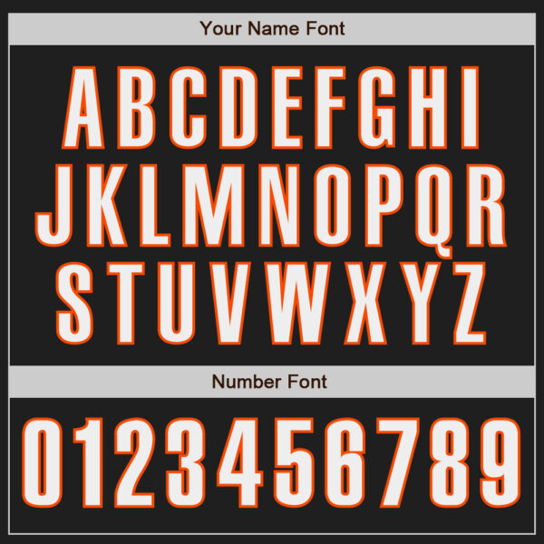 Custom Black White-Orange Classic Color Block Side Panel Stripe Authentic Baseball Jersey