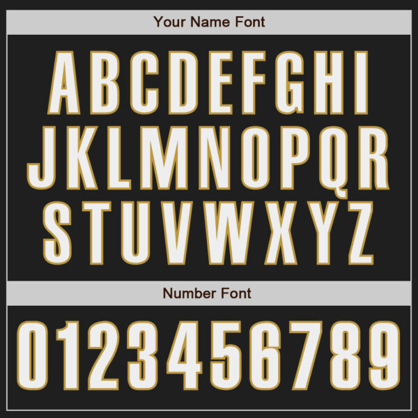 Custom Black White-Old Gold Classic Color Block Side Panel Stripe Authentic Baseball Jersey