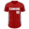 Custom Red White-Gray Classic Color Block Side Panel Stripe Authentic Baseball Jersey