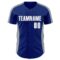 Custom Royal White-Gray Classic Color Block Side Panel Stripe Authentic Baseball Jersey