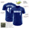 Custom Royal White-Light Blue Classic Color Block Side Panel Stripe Authentic Baseball Jersey