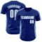 Custom Royal White-Light Blue Classic Color Block Side Panel Stripe Authentic Baseball Jersey
