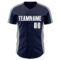 Custom Navy White-Gray Classic Color Block Side Panel Stripe Authentic Baseball Jersey