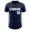 Custom Navy White-Light Blue Classic Color Block Side Panel Stripe Authentic Baseball Jersey
