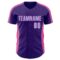 Custom Purple Light Blue-Pink Classic Color Block Side Panel Stripe Authentic Baseball Jersey