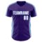 Custom Purple White-Light Blue Classic Color Block Side Panel Stripe Authentic Baseball Jersey