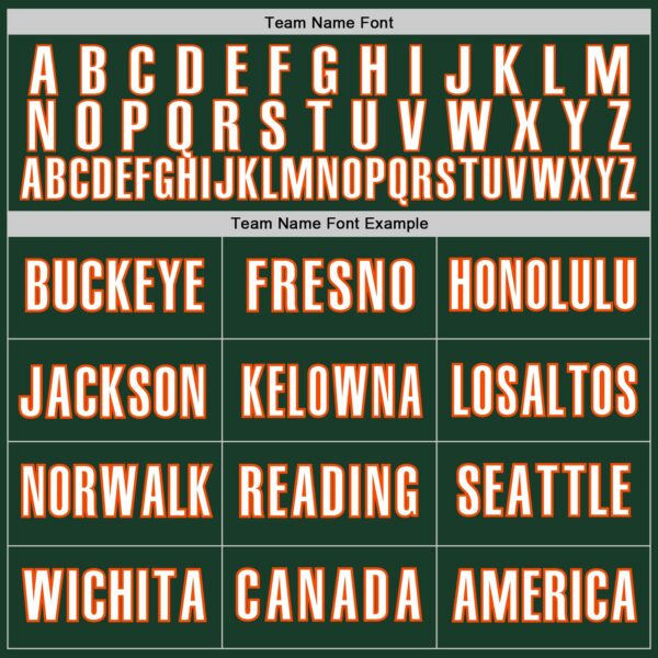 Custom Green White-Orange Classic Color Block Side Panel Stripe Authentic Baseball Jersey