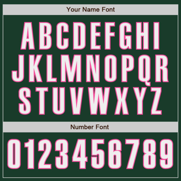 Custom Green White-Pink Classic Color Block Side Panel Stripe Authentic Baseball Jersey