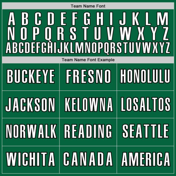 Custom Kelly Green White-Black Classic Color Block Side Panel Stripe Authentic Baseball Jersey