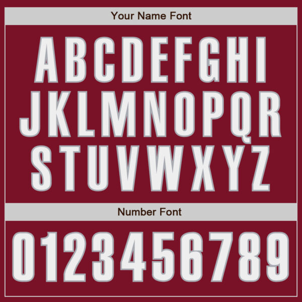 Custom Crimson White-Gray Classic Color Block Side Panel Stripe Authentic Baseball Jersey