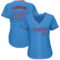 Custom Powder Blue Powder Blue-Red Authentic Baseball Jersey