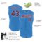 Custom Powder Blue Crimson-White Authentic Sleeveless Baseball Jersey