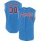 Custom Powder Blue Crimson-White Authentic Sleeveless Baseball Jersey