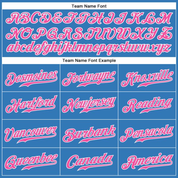 Custom Powder Blue Pink-White Authentic Sleeveless Baseball Jersey