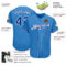 Custom Powder Blue Royal-White Authentic Baseball Jersey