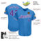 Custom Powder Blue Purple-White Authentic Baseball Jersey