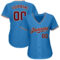 Custom Powder Blue Crimson-City Cream Authentic Baseball Jersey