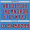Custom Powder Blue Crimson-City Cream Authentic Baseball Jersey