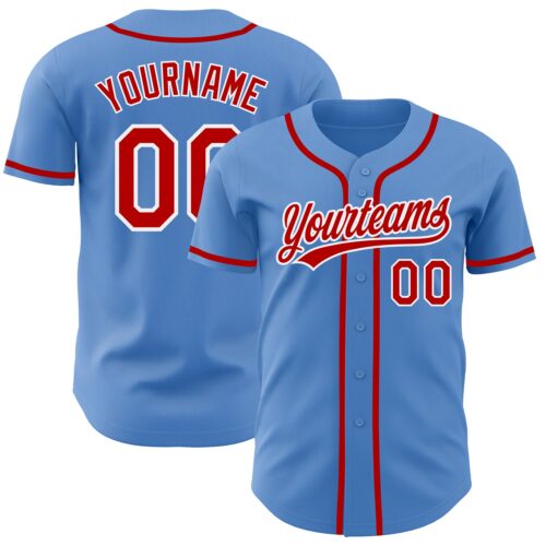 PowderBlue0189_98de700b-c988-4e1f-b5d3-1858fa8a71be Custom Powder Blue Red-White Authentic Baseball Jersey
