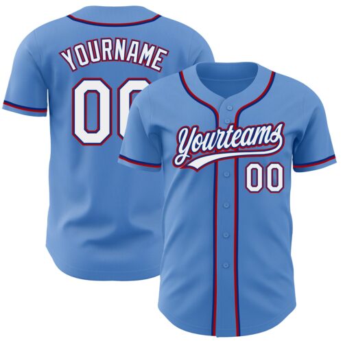 PowderBlue0192_e3aac162-d2fe-4ce6-97e4-81c1bbb0dfaf Custom Powder Blue White Royal-Red Authentic Baseball Jersey