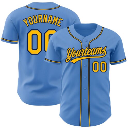 PowderBlue0194_e139f0b8-bb59-4041-ade7-677d7a0b5787 Custom Powder Blue Yellow-Navy Authentic Baseball Jersey