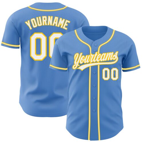 PowderBlue0196_f99b268c-4eaa-4193-92b3-47ed18a7a9c1 Custom Powder Blue White-Yellow Authentic Baseball Jersey