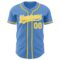 Custom Powder Blue Yellow-White Authentic Baseball Jersey