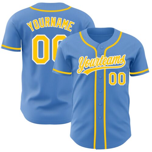 PowderBlue0197_eb006383-e676-4c07-92e5-181e5c449e70 Custom Powder Blue Yellow-White Authentic Baseball Jersey
