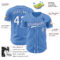 Custom Powder Blue White-Royal Authentic Baseball Jersey