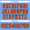 Custom Powder Blue Orange-Black Authentic Baseball Jersey