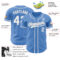 Custom Powder Blue White-Gray Authentic Baseball Jersey