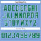 Custom Powder Blue Kelly Green-White Authentic Baseball Jersey