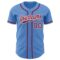 Custom Powder Blue Crimson-White Authentic Baseball Jersey
