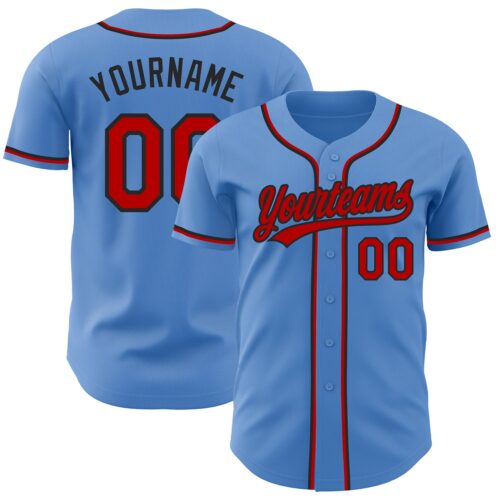 PowderBlue0220_b41b3c46-4f66-4b51-bf21-2de13a326a33 Custom Powder Blue Red-Black Authentic Baseball Jersey
