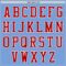 Custom Powder Blue Red-White Authentic Baseball Jersey