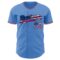 Custom Powder Blue USA Flag Navy Red-White Authentic Baseball Jersey